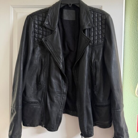All Saints Catch Biker Jacket - Men's Large - Picture 1 of 5